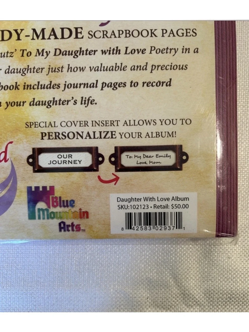 To My Daughter with Love - Pink Keepsake Scrapbook